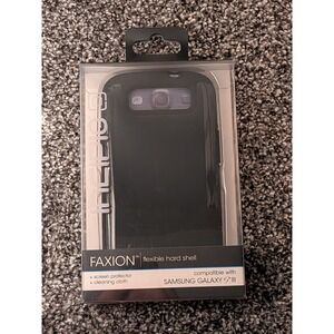 Incipio Faxion Case Samsung Galaxy S III Black New Flexible Hard Shell‎